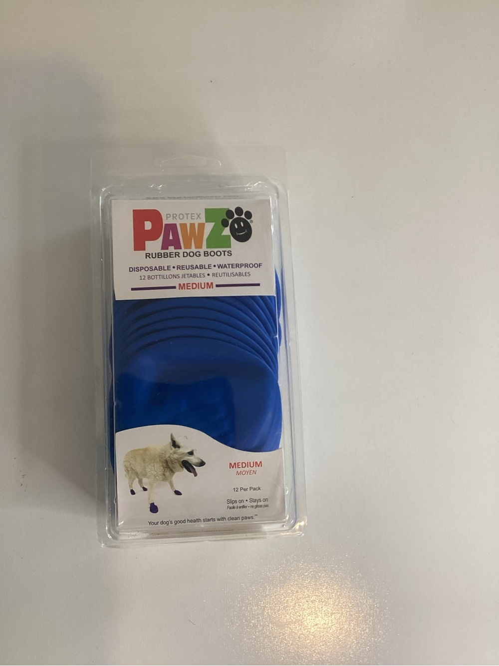 Pawz Protea Rubber Dog Boots Disposable Reusable Waterproof Medium Dog Shoes